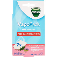 Vicks VBR7 Rosemary and Lavender VapoPads Refill - Pack of 7