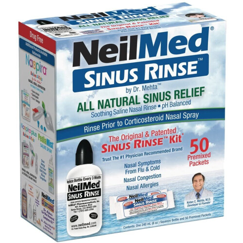 NeilMed Original Sinus Rinse Kit with 60 Premixed Sachets 1