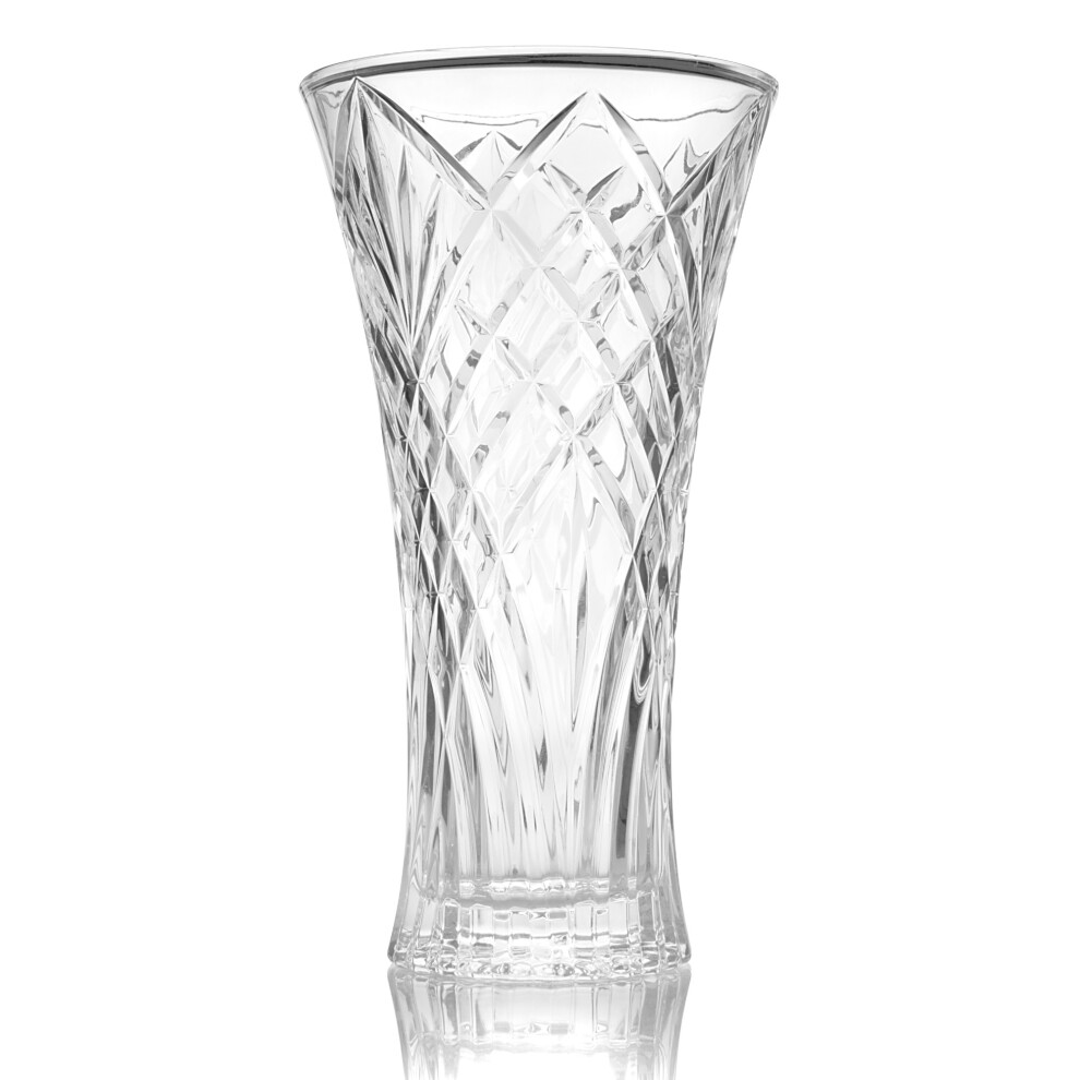 Crystal Glass Short Flower Vase | M&W-image-OPC-P7FCDF8-NEW
