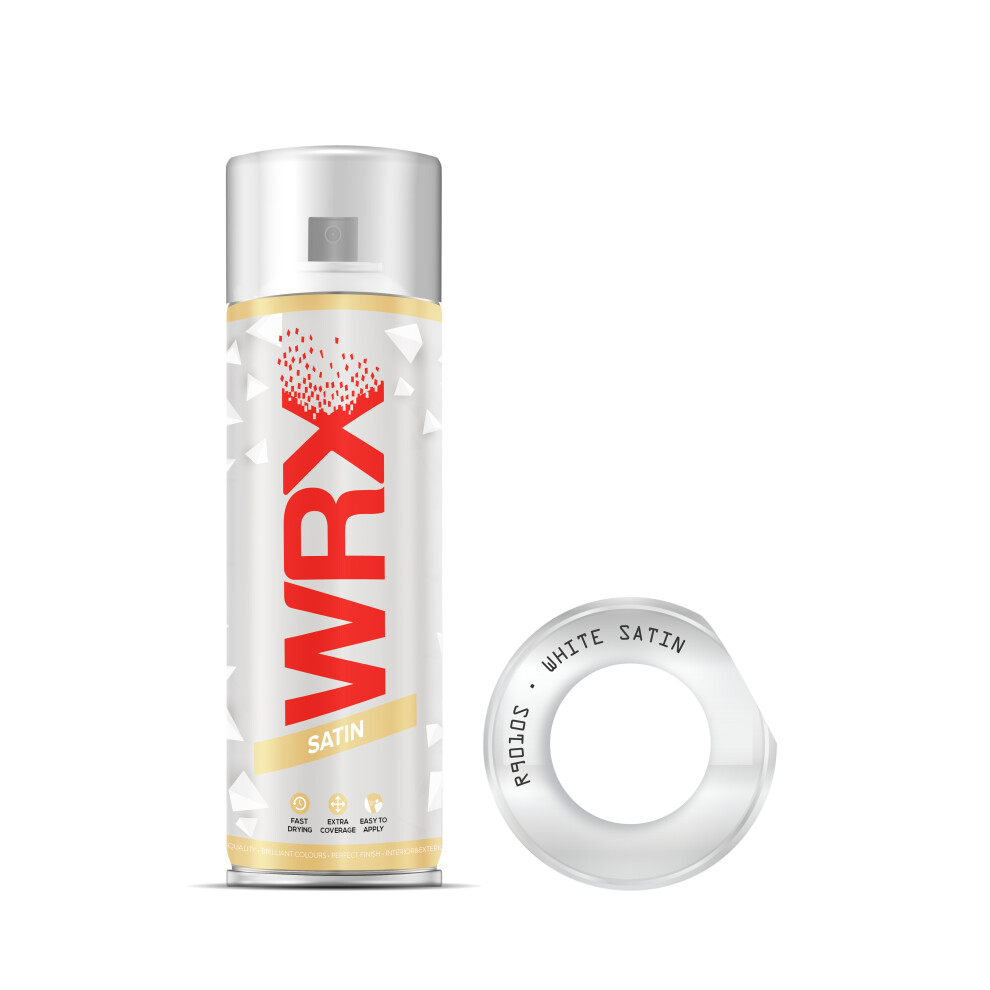 Akcali Brass Wrx Spray Paint 400 Ml - White Satin R9010s - Satin Finish (2) - Image 4
