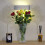 Crystal Glass Short Flower Vase | M&W 5