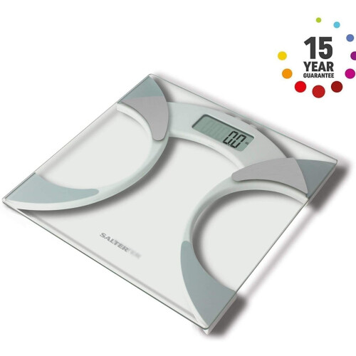 Salter Ultra Slim Analyser Bathroom Scales, Measure Weight BMI BMR Body