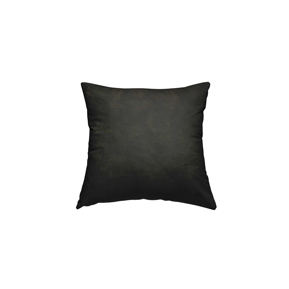 (Large) Velour Fabric Distressed Black Plain Cushions Piped Finish Handmade To Order-image-OPC-P7FDR79-NEW
