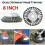 8 Inch Grass Strimmer Head Trimmer Brush Solid Steel Wire Wheel Garden 1