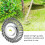 8 Inch Grass Strimmer Head Trimmer Brush Solid Steel Wire Wheel Garden 4
