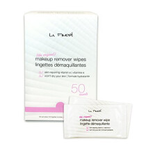 La Fresh Makeup Remover Cleansing Face Wipes Case of 50ct Facial Towelettes with Vitamin E for Waterproof Makeup