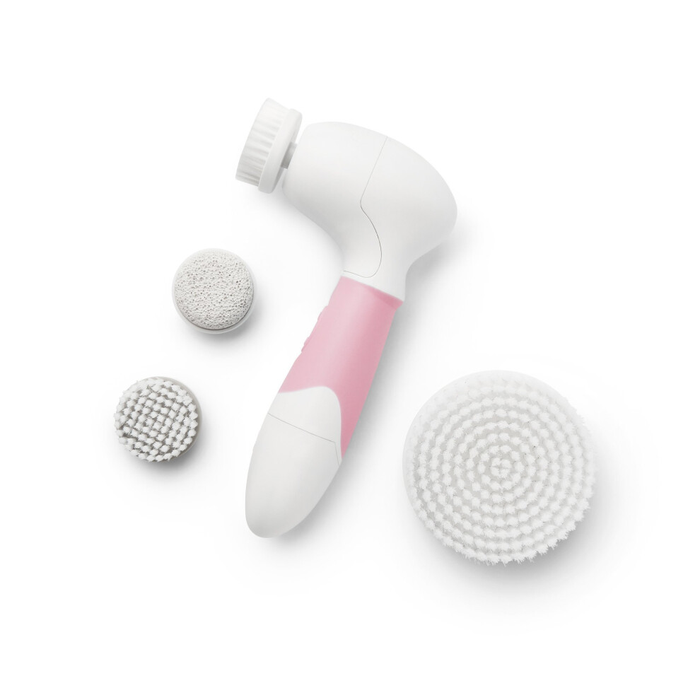 Spin Body Brush Complete Face & Body Scrub Spin Brush, Pink