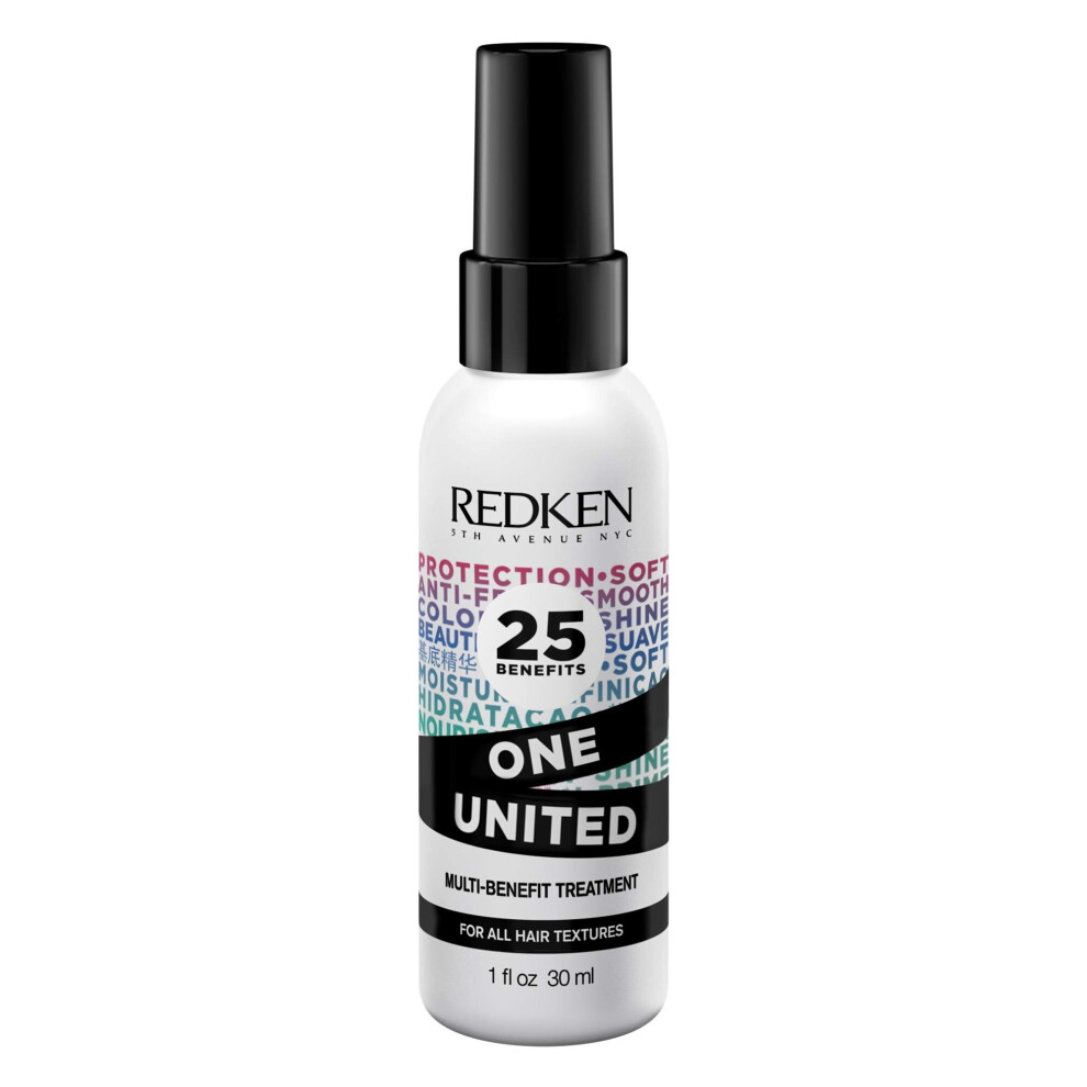 Redken One United All-In-One Leave In Conditioner | Multi-Benefit Treatment | Heat Protectant Spray for Hair | All Hair Types | Paraben Free