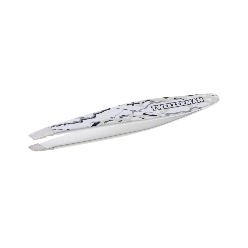 Tweezerman Mini Slant Tweezer Marble Pattern, 0.5984 Ounce