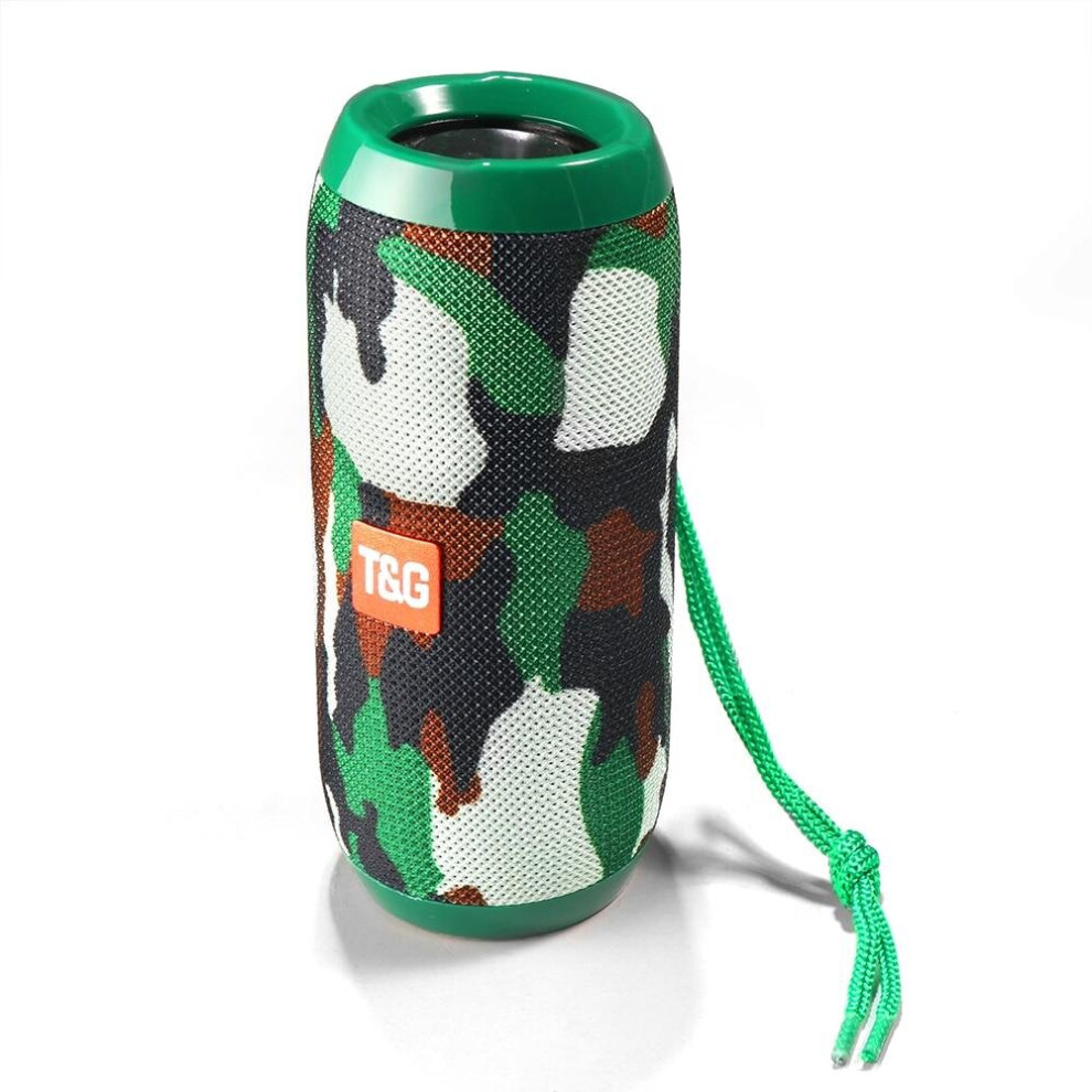 (Tg117 Camouflage, China) ,Bluetooth Speaker, Wireless Bass Column Portable Speakers, Waterproof, Outdoor, Loudspeaker, Sound Box 3503942790123