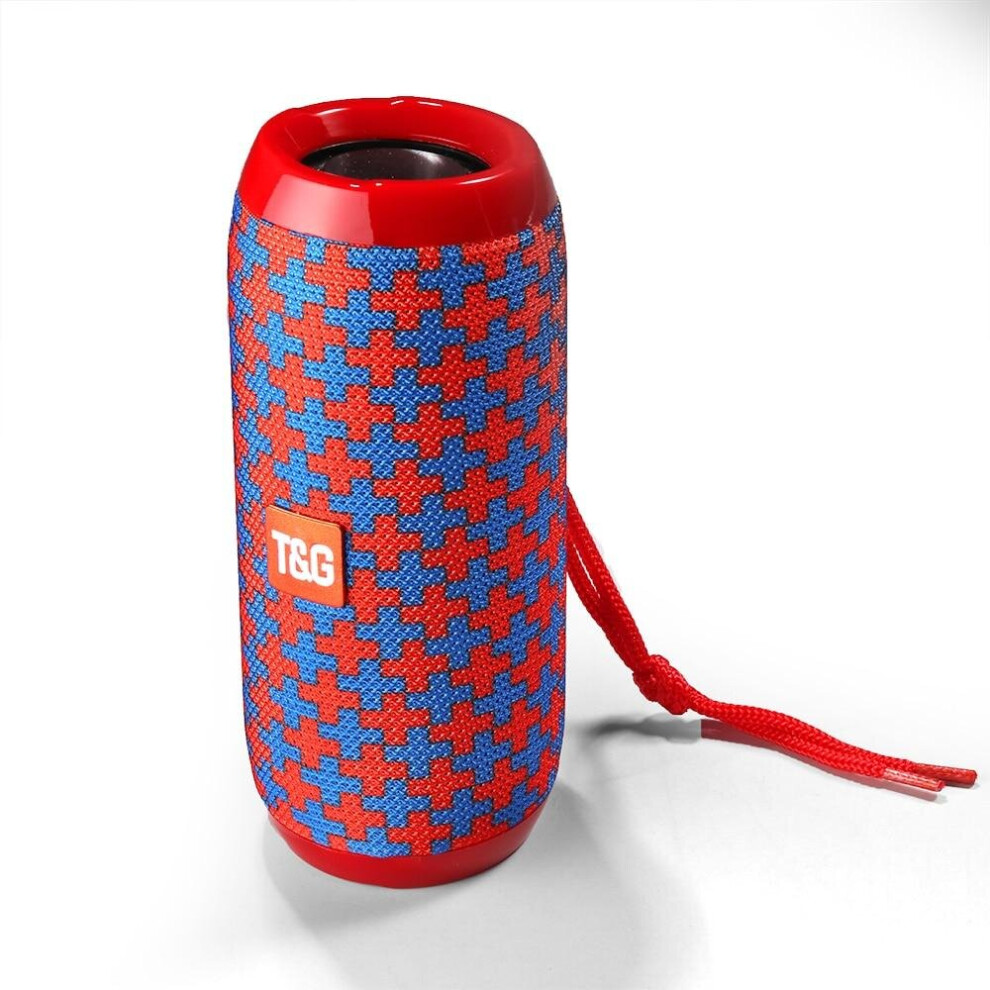 (Tg117 2, China) ,Bluetooth Speaker, Wireless Bass Column Portable Speakers, Waterproof, Outdoor, Loudspeaker, Sound Box Red 3503942790130