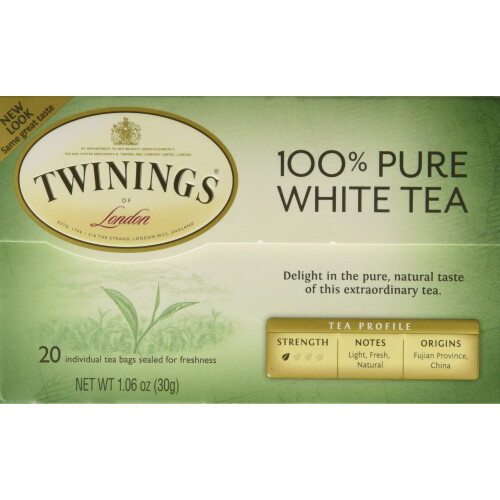 Twinings Twinings, Thé Blanc Pur, 20 Sachets, 1,06 oz (30 g)