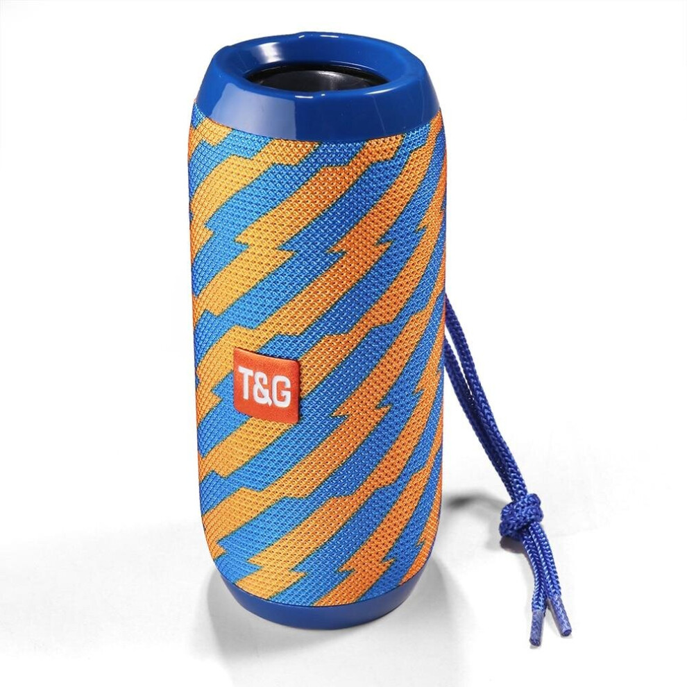 (Tg117 2, China) ,Tooth Speaker, Wireless Bass Column Portable Speakers, Waterproof, Outdoor, Loudspeaker, Sound Box Blue 3503942790161