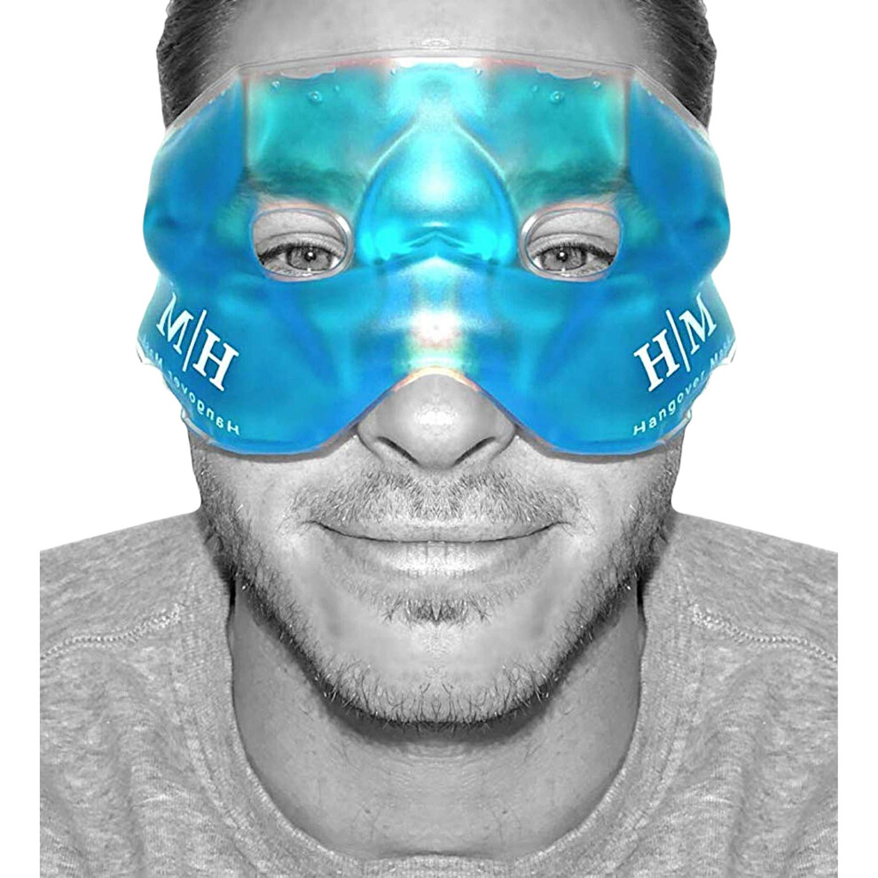 Gel Mask, Hangover Mask Hot or Cold Premium Reusable Gel Mask, Helps to Sooth Puffy Faces, Tired Eyes, Dark Circles, Headaches and Hangovers