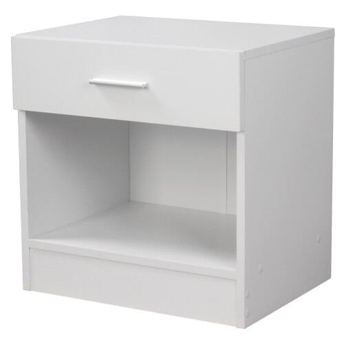 (White) Orlando 1 Drawer Kids Bedside Cabinet Side Table
