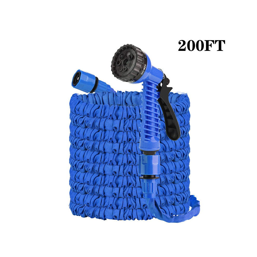 (200FT) Garden Hose Pipe Watering Wash Extendable 50-200FT