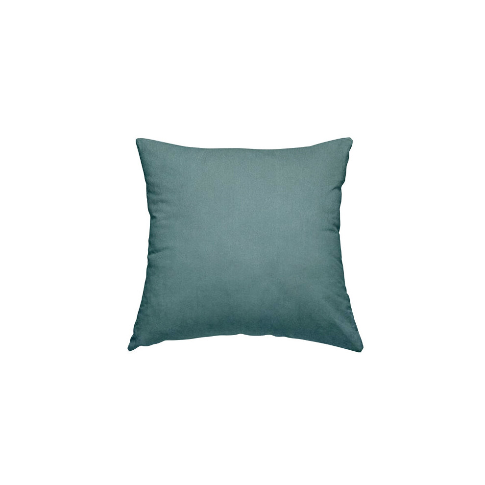 (Medium) Velvet Fabric Low Velour Blue Plain Cushions Piped Finish Handmade To Order-image-OPC-P7FMNTD-NEW