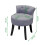 Living And Home (Light Grey) Velvet Dressing Table Chair Vanity Stool Piano Stools 5
