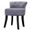 Living And Home (Light Grey) Velvet Dressing Table Chair Vanity Stool Piano Stools 2