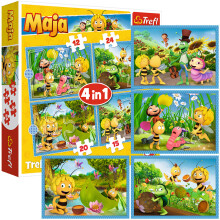 Trefl Maya The Bee 4in1 Cartoon Jigsaw Puzzle 12+15+20+24 Pc