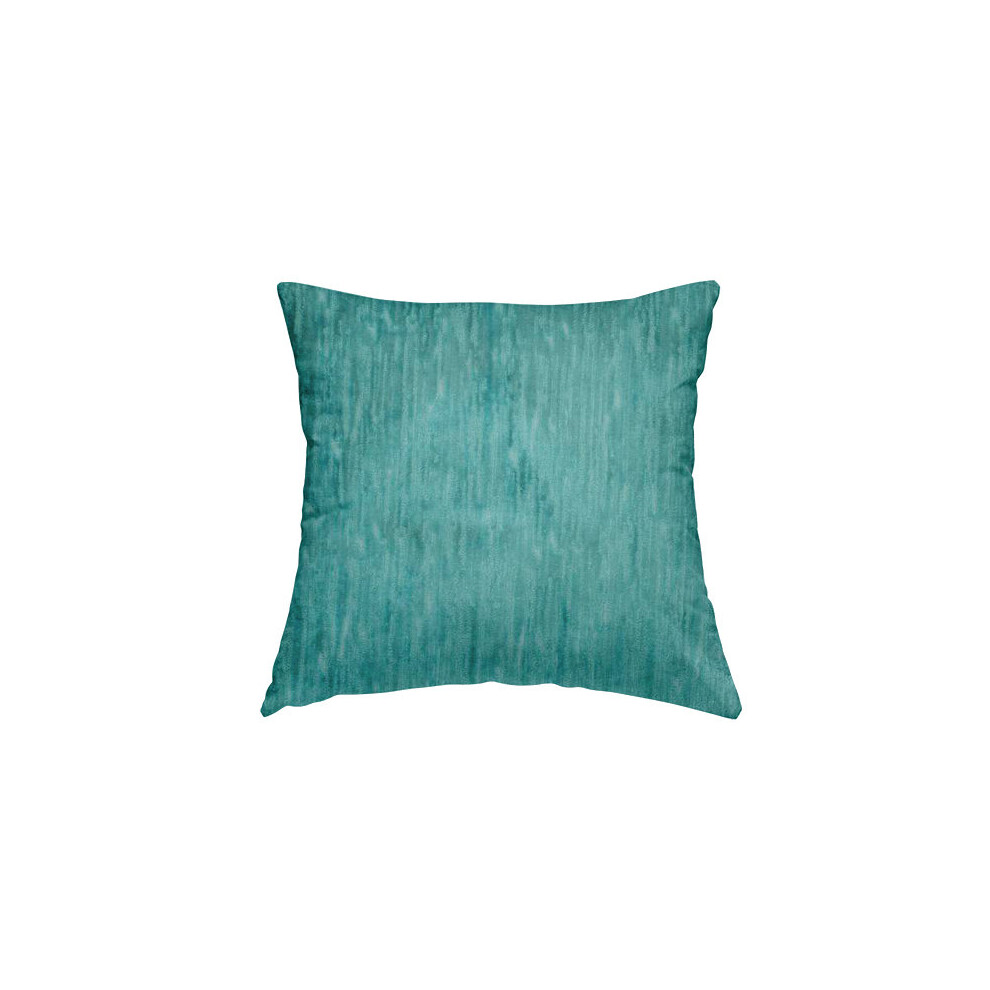 (Medium) Velvet Fabric Soft Textured Light Blue Plain Cushions Piped Finish Handmade To Order-image-OPC-P7FMTWS-NEW