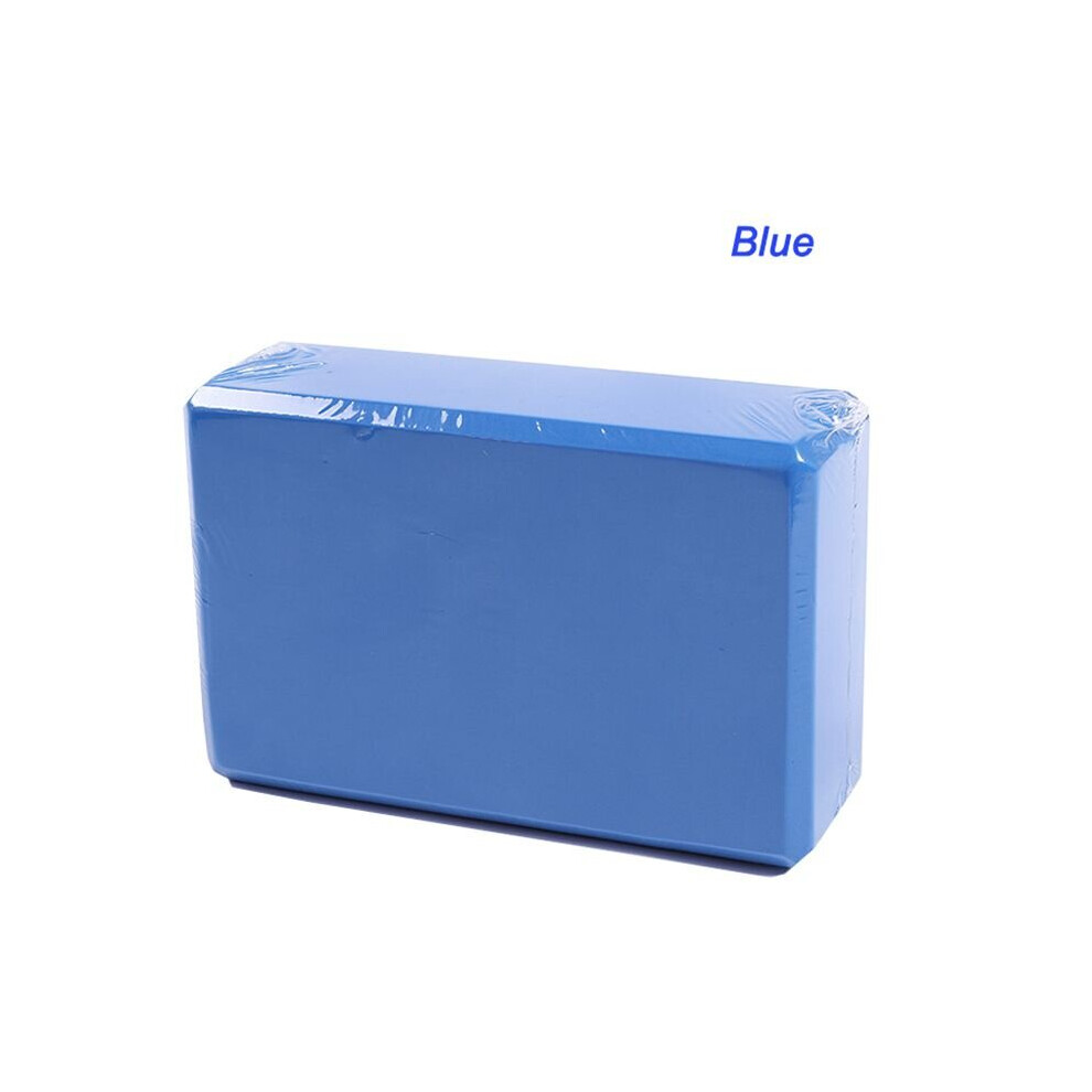 (Blue) Yoga Block Pilates Foam Brick Fitness Exercise Stretch Blue