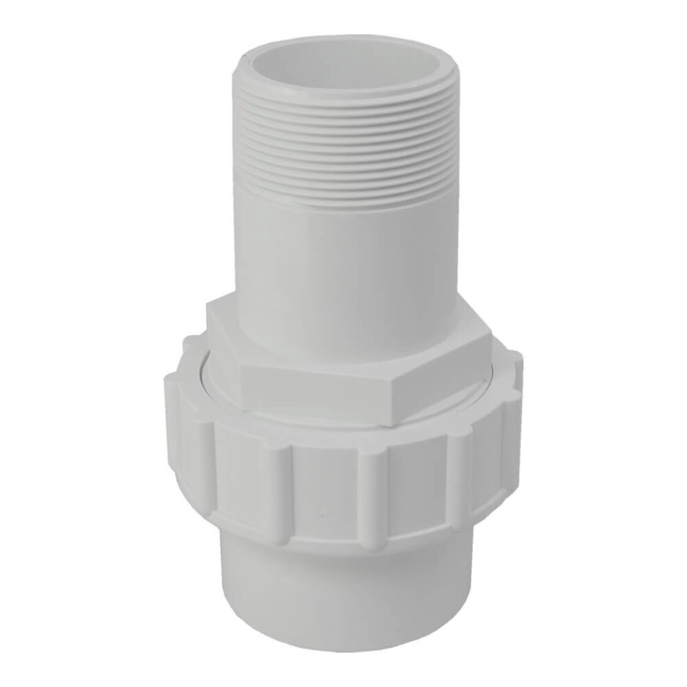 Plastica 2In Socket Union P Mt White Pack Of 5 5055672100584