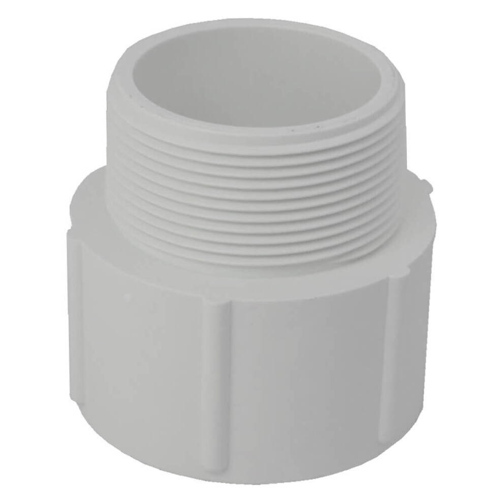 Plastica 2In Socket Nipple P Mt White Pack Of 10 5055672100553