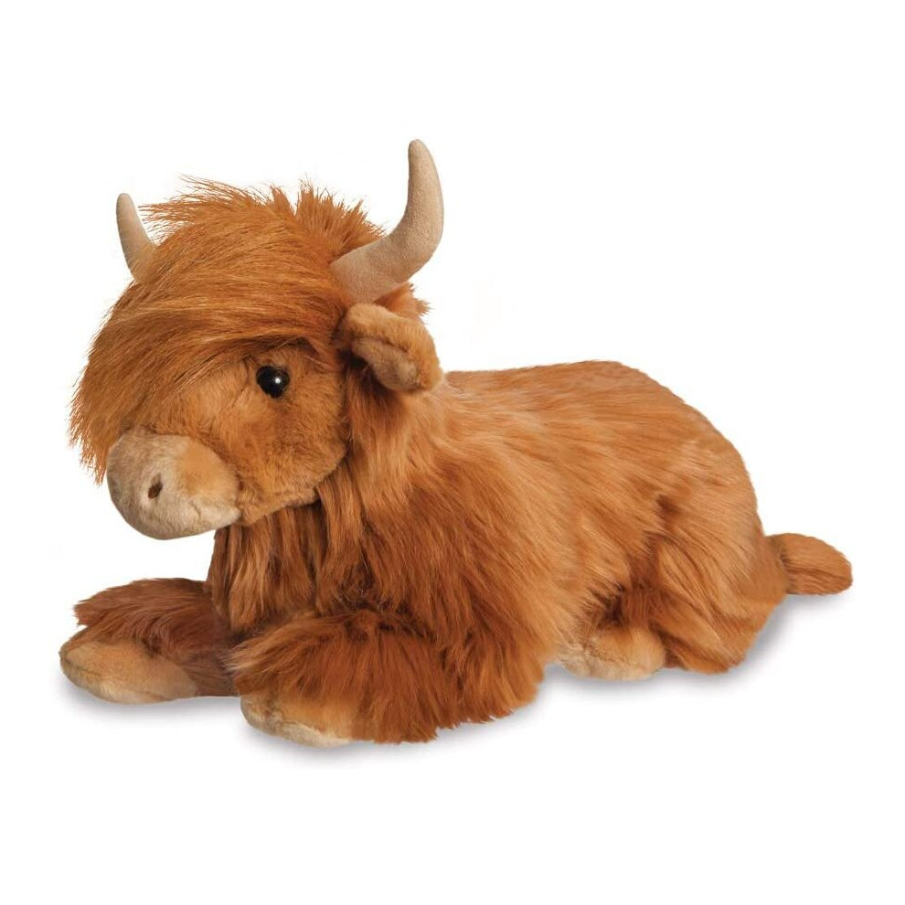 Aurora World Aurora - Plush/Soft/Cuddly Toy - Bruce The Highland Cow Brown