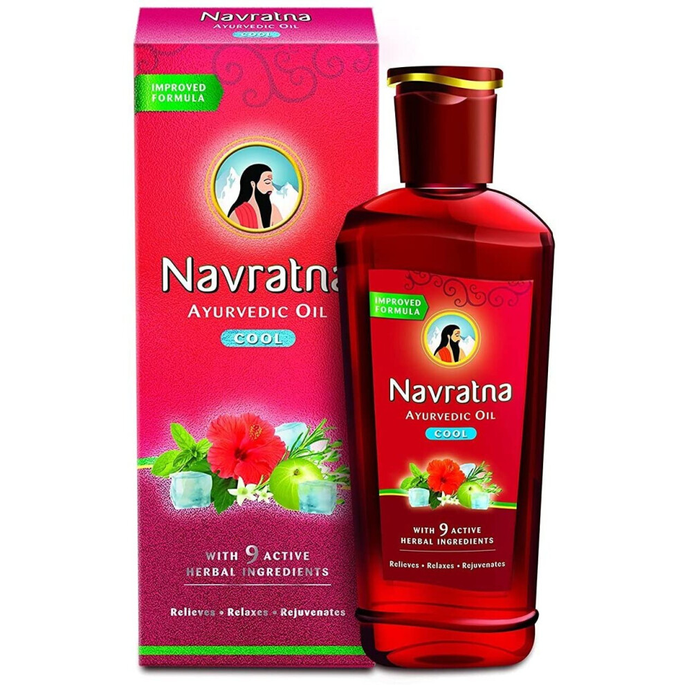 Navratna (Pack Of 3) Herbal Hair Oil 500Ml