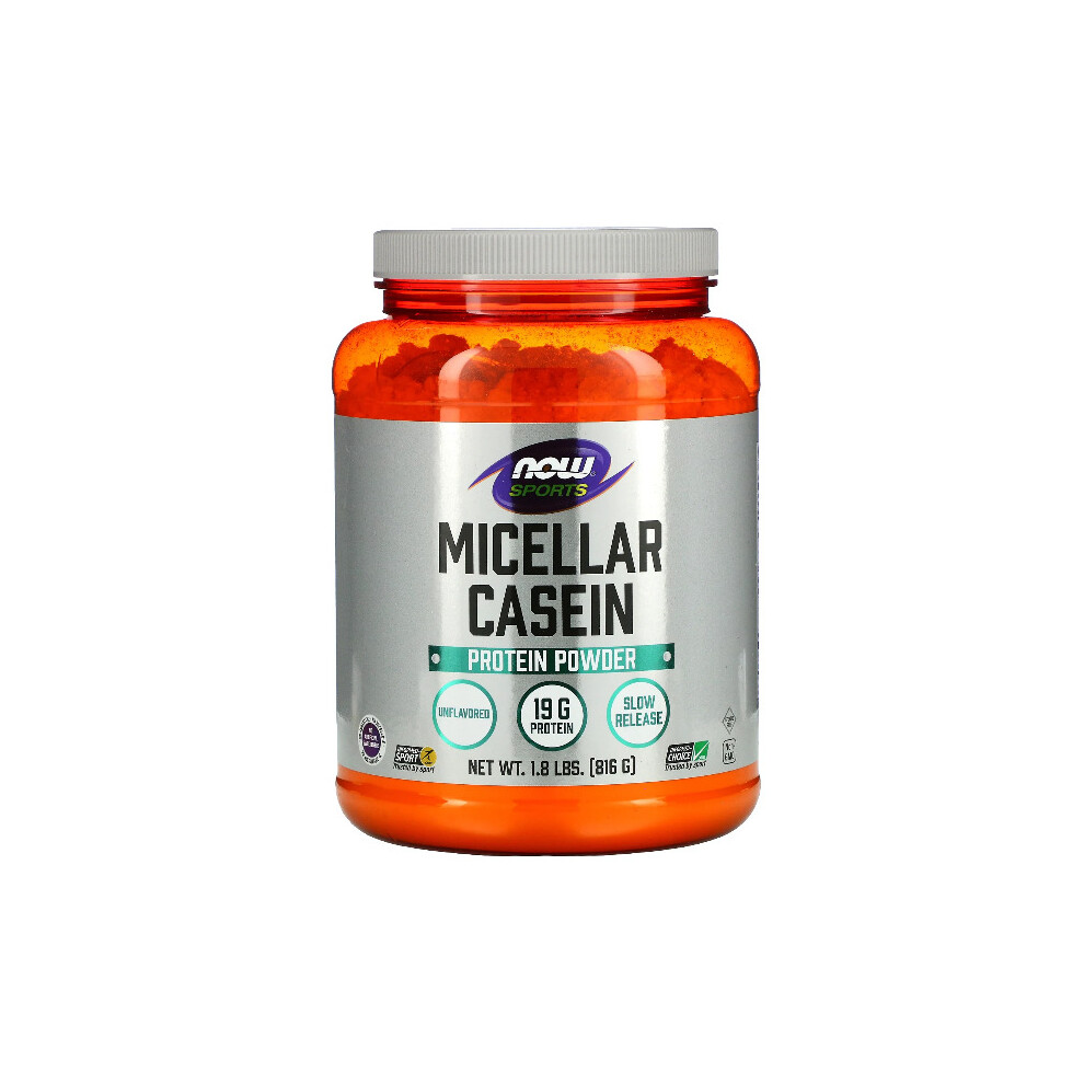 Now Foods , Sports, Micellar Casein Protein Powder, Unflavoured, 816G