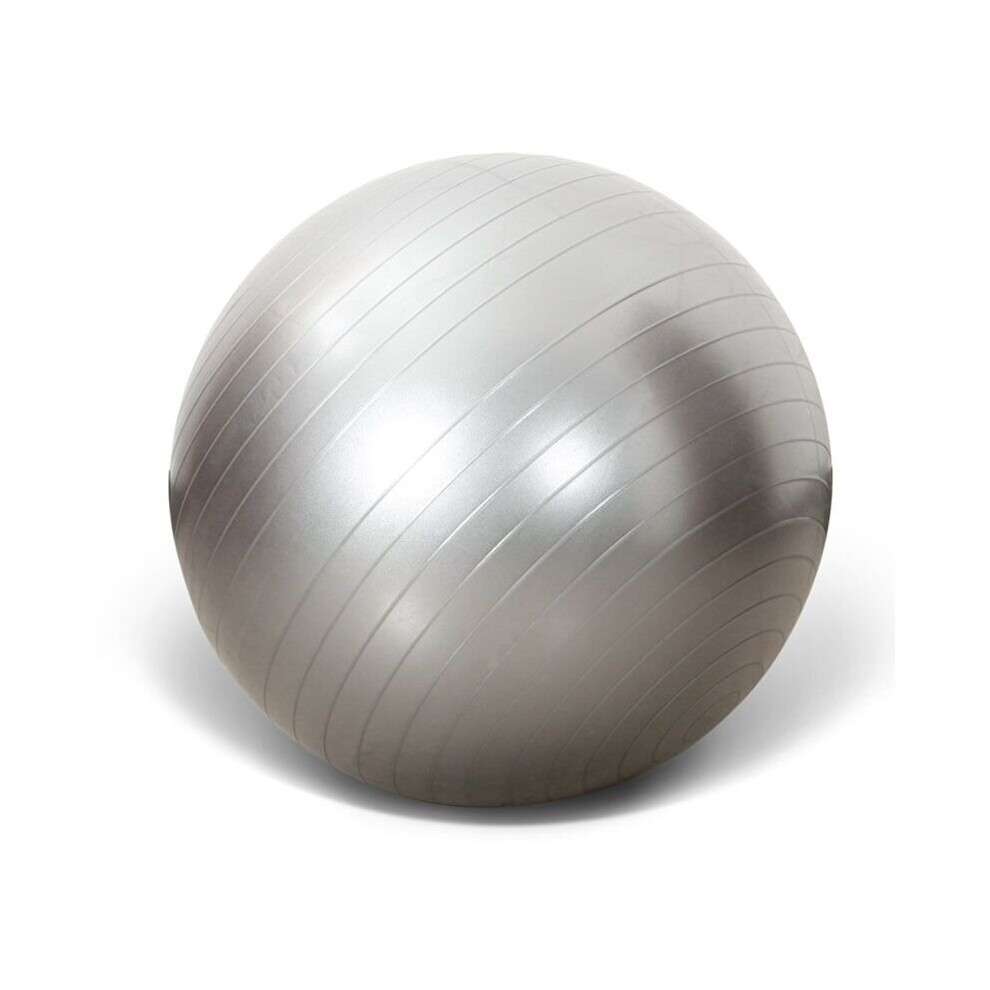 (, 65Cm/25.59In) Anti Burst Exercise Yoga Ball Fitness Balance Sport Silver