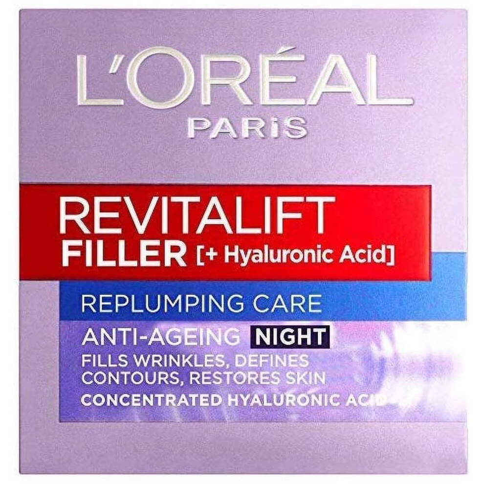 L'Oreal Revitalift Filler Hyaluronic Acid Anti-Ageing Night Cream 50 ml