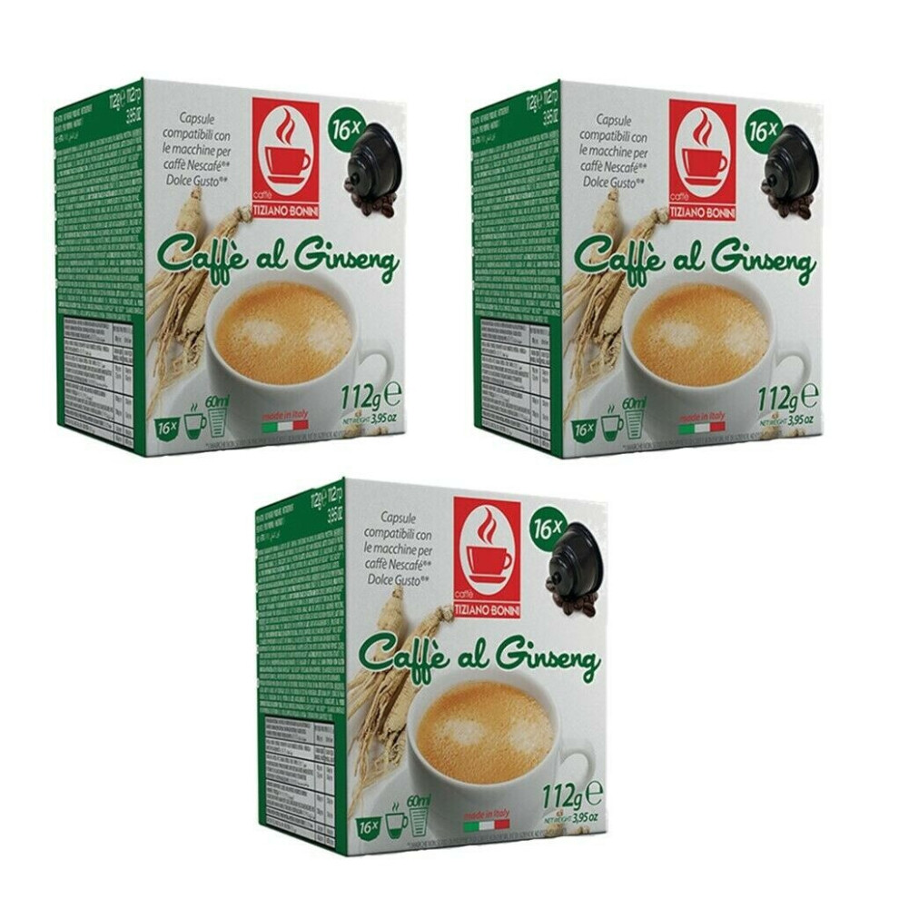 48 Dolce Gusto Compatible Ginseng Coffee Pods Capsules: 48 Drinks!!