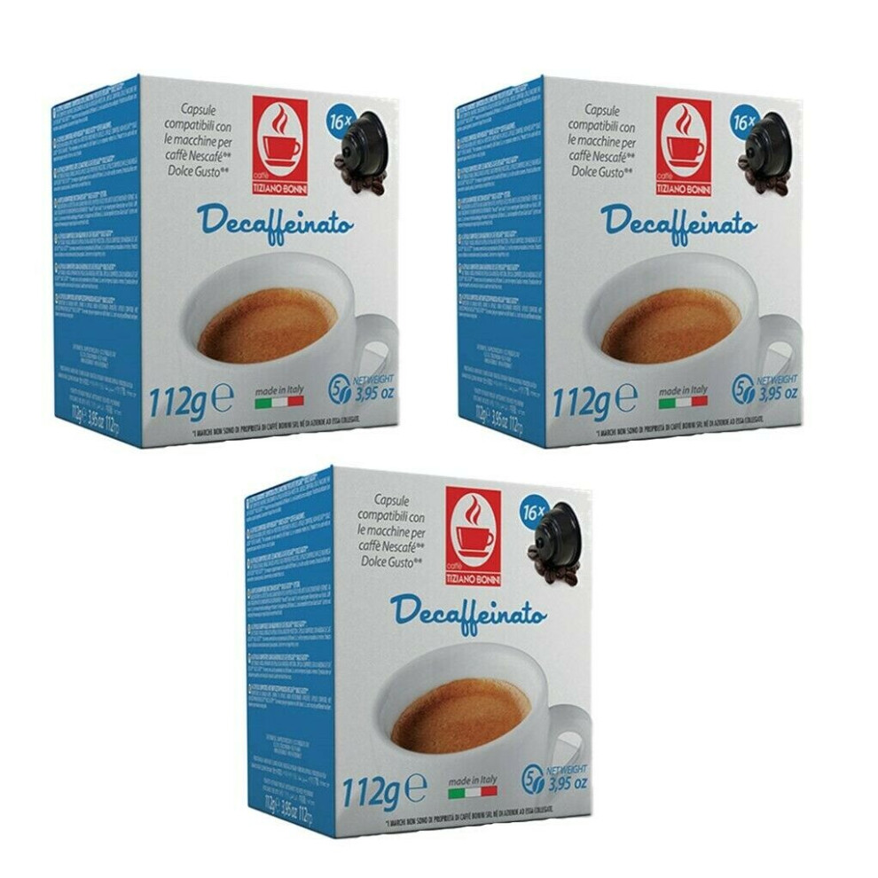 48 Dolce Gusto Compatible Espresso Decaf Decaffeinated Coffee Pods Capsules