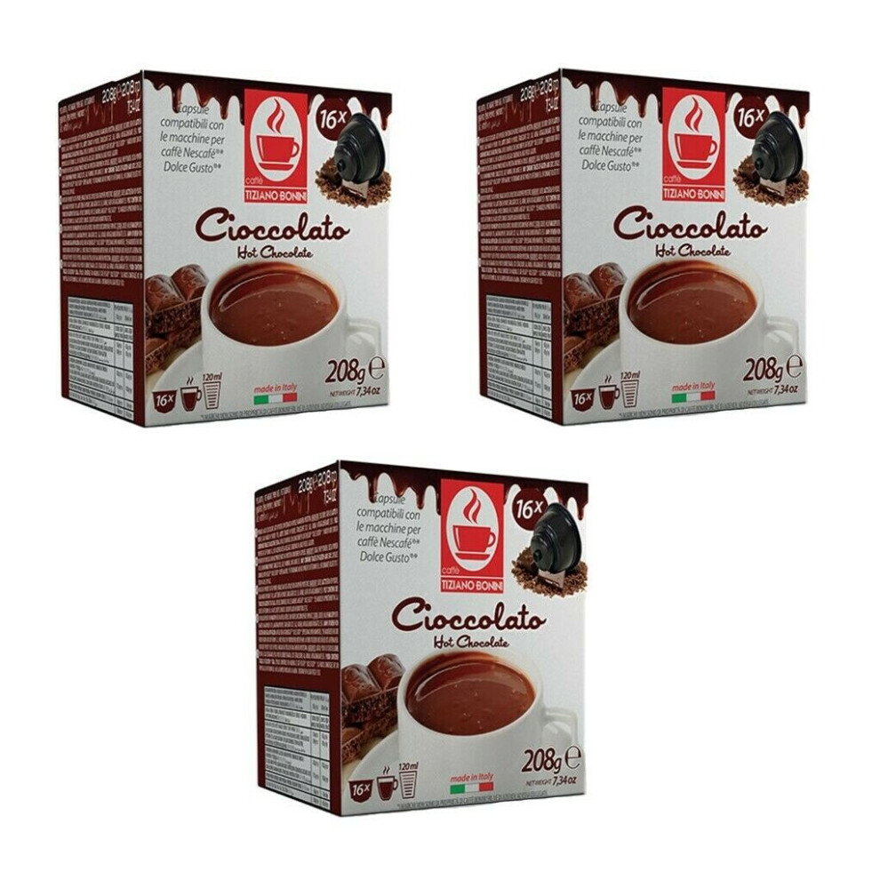 48 Dolce Gusto Compatible Hot Chocolate, Chococino Pods Capsules: 48 Drinks!!