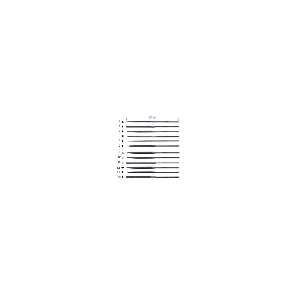 Beta 017200011 1720 BT 160mm Needle Files