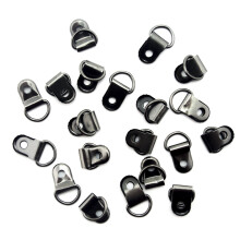 HAND 20 Dark Gunmetal Shoe Boots Lace Eyelets Loop and Ring - 18 x 10 mm