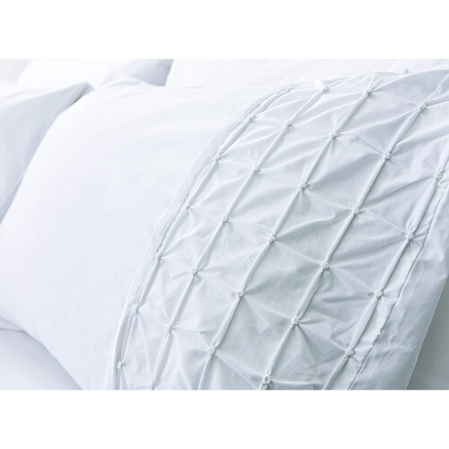 Bianca Origami 200 Thread Count Cotton Single Duvet Set White 1