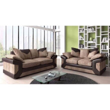 (Brown/Beige, 3+2 Seater) Modern New Dino Corner and 3+2 Seater Sofa