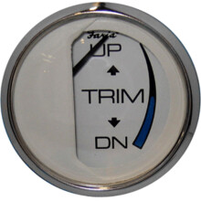 Faria Chesapeake White Ss 2" Trim Gauge Merc Mariner