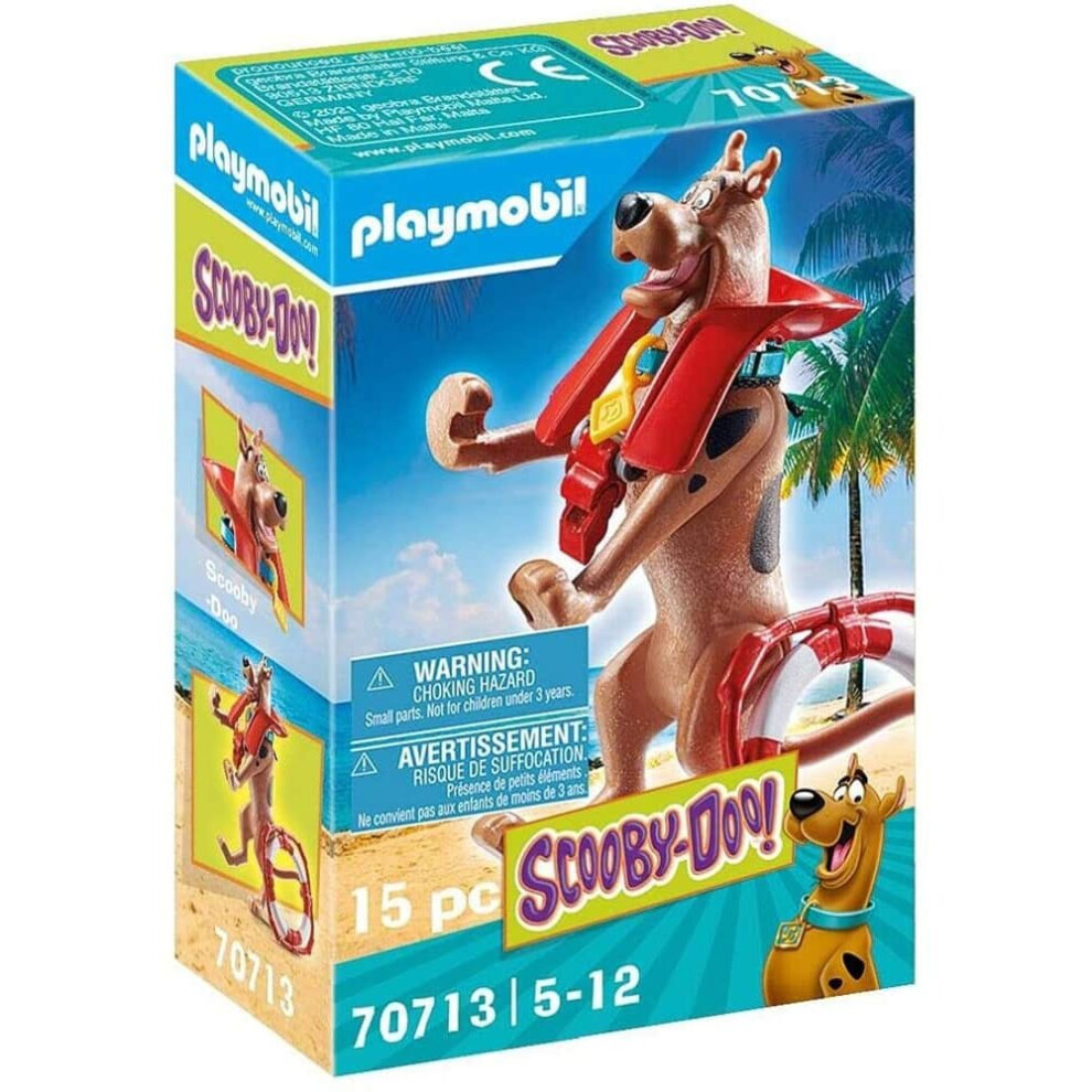 Playmobil Multicolour Scooby-Doo! Collectible Lifeguard Figure Playset