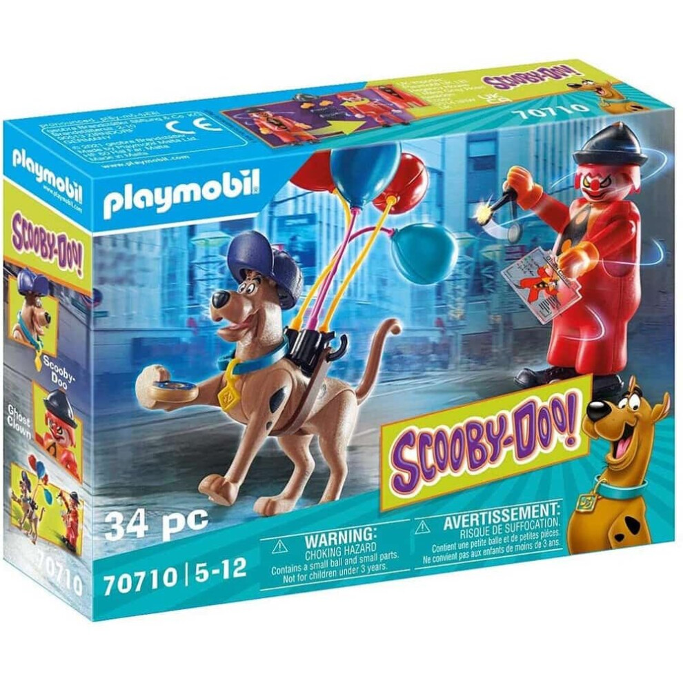 Playmobil Multicolour Scooby-Doo! Adventure With Ghost Clown Playset