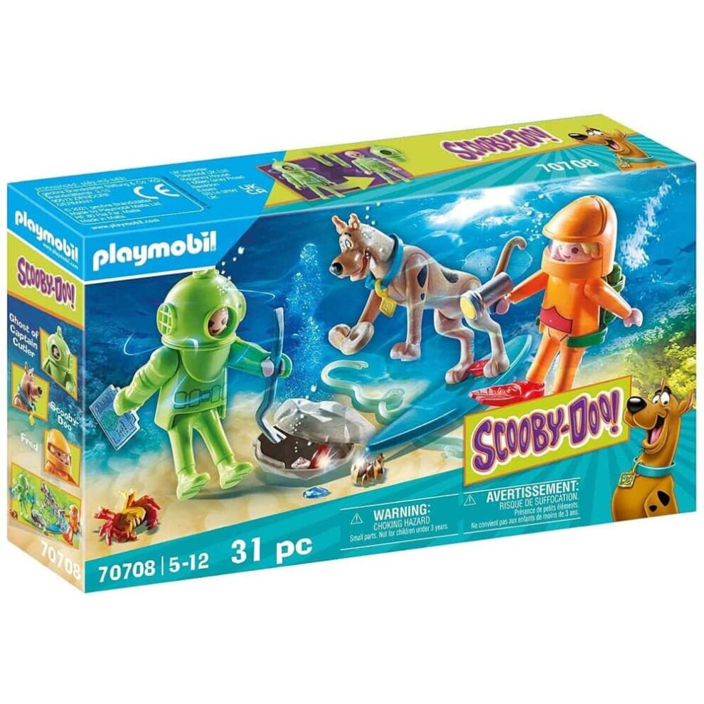 Playmobil Multicolour Scooby-Doo! Adventure With Ghost Diver Playset