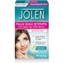 Jolen Sensitive Skin Facial Strip Wax (16 Strips)