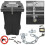 Wheelie Bin Lid Chain Lock-Easily Fitted with Padlock Stop FLY TIP 1