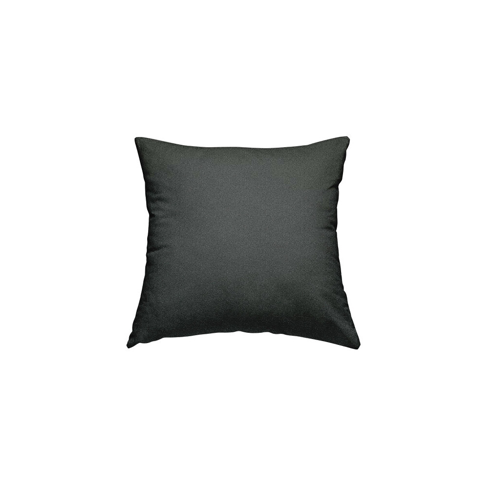 (Rectangle) Weave Fabric Flat Black Grey Semi Plain Cushions Piped Finish Handmade To Order-image-OPC-P7FT6F5-NEW