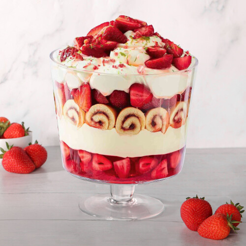 Footed Glass Trifle Bowl | M&W 2