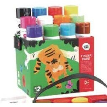 Jar Melo Kids Washable Premium Finger Body Paint 12 Colour Set