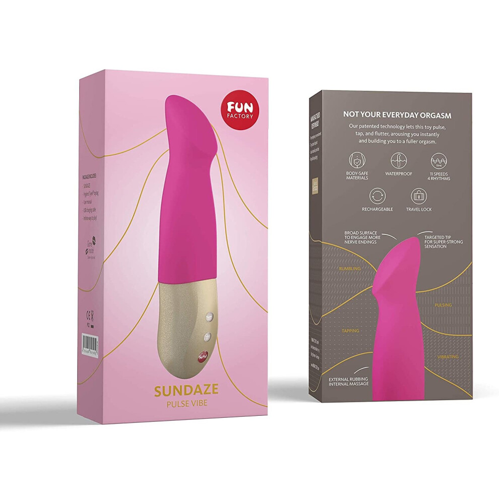 Fun Factory Sundaze Pulse Vibrator | Pulsation Tapping Vibration Woman Sex Toy